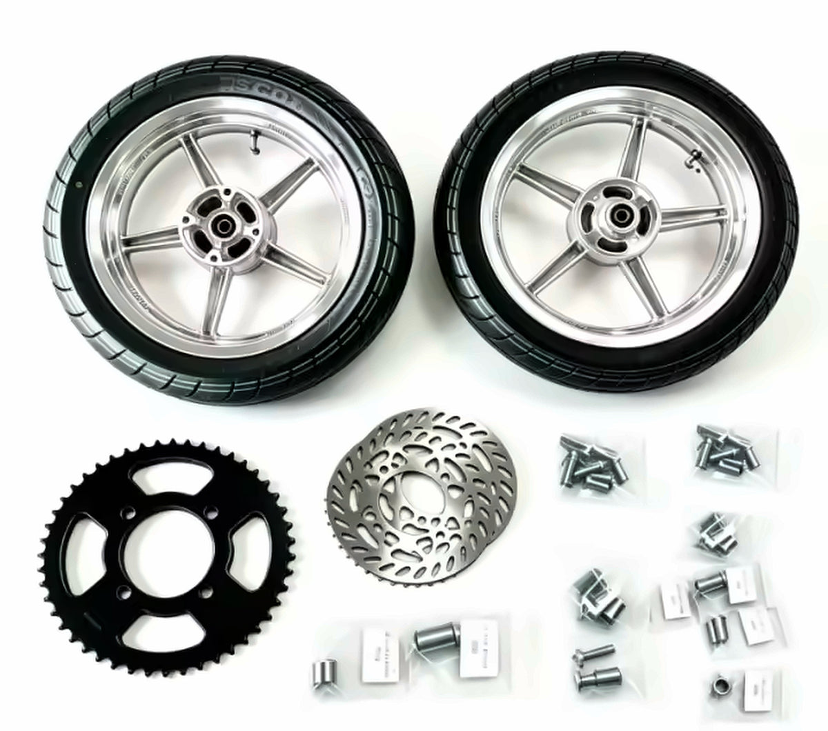 14" Supermoto Wheel & Tire Set — view 6