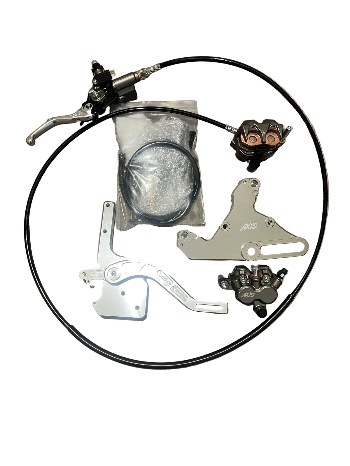 Complete foot brake and hand brake kit for Tuttio and Yozma e-moto – view 6