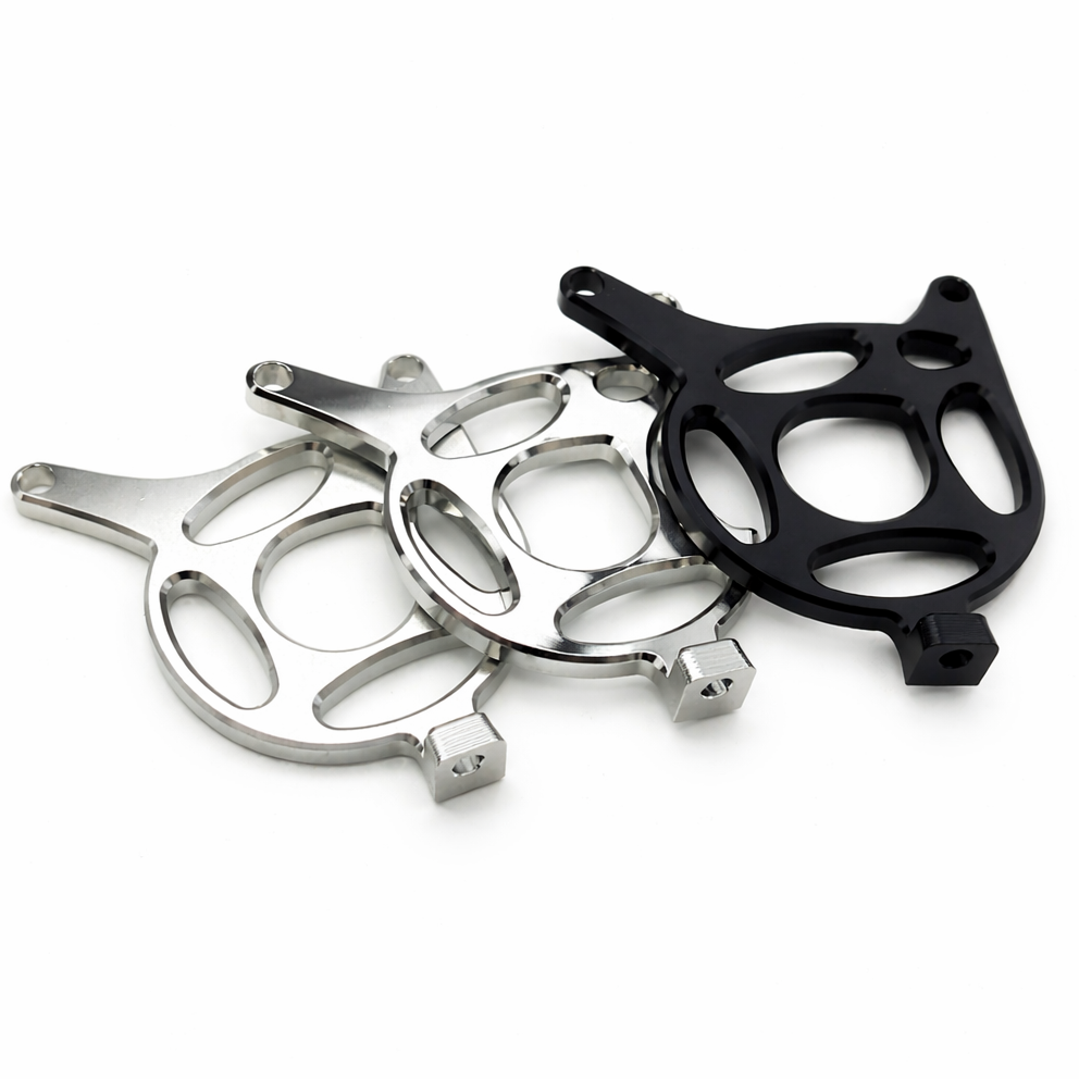Tuttio metal spiked motor cover in chrome and black – view 4