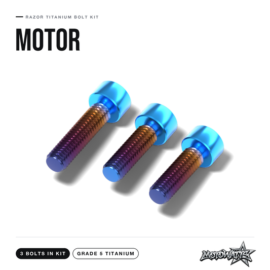 Razor titanium bolt kit - motor bolts (3 in kit)