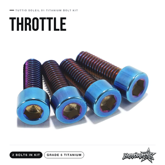 Tuttio Soleil 01 titanium bolt kit - throttle bolts (2 in kit)