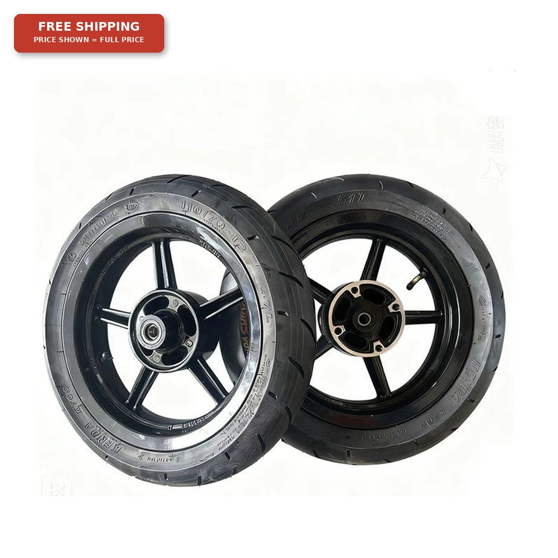 12 inch supermoto wheel set for Razor, Tuttio, and Yozma