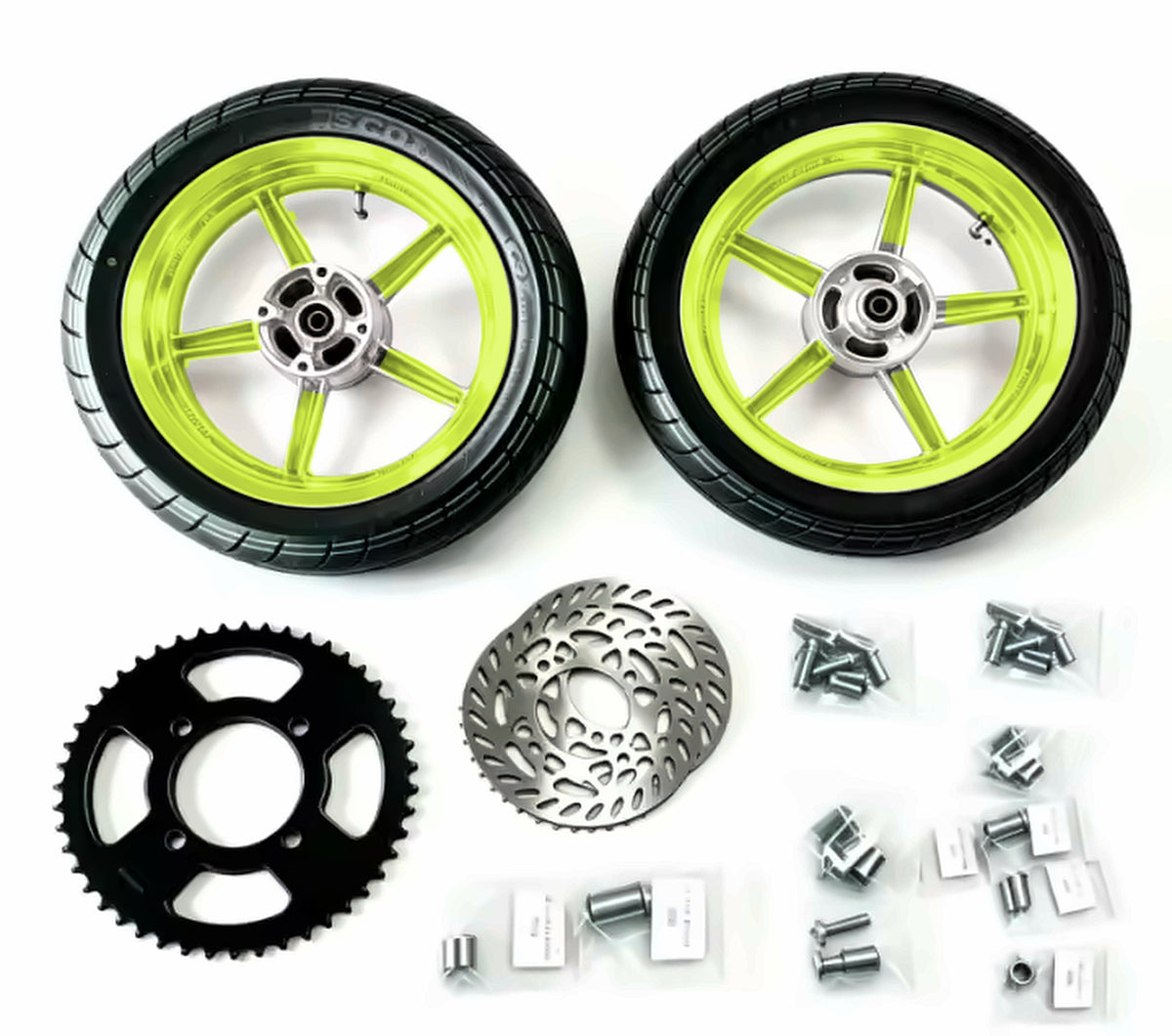 14" Supermoto Wheel & Tire Set — view 5