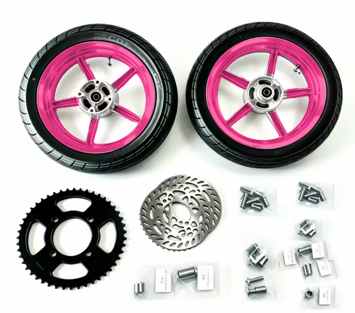 14" Supermoto Wheel & Tire Set — view 2