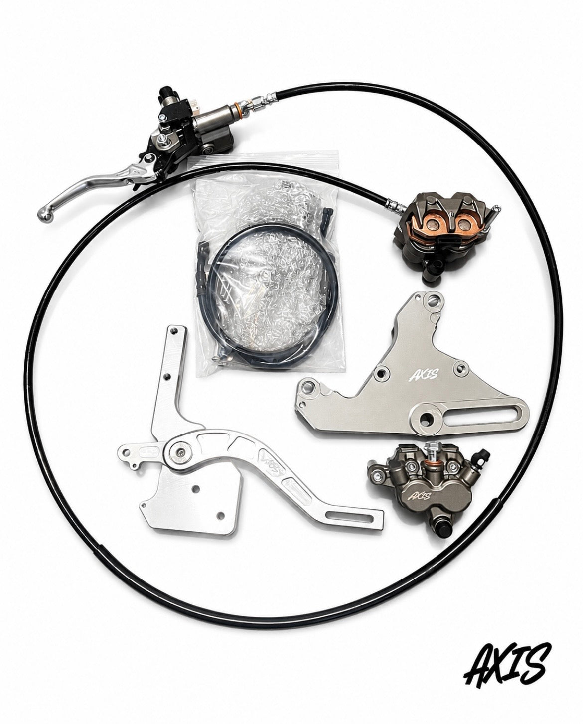Complete foot brake and hand brake kit for Tuttio and Yozma e-moto