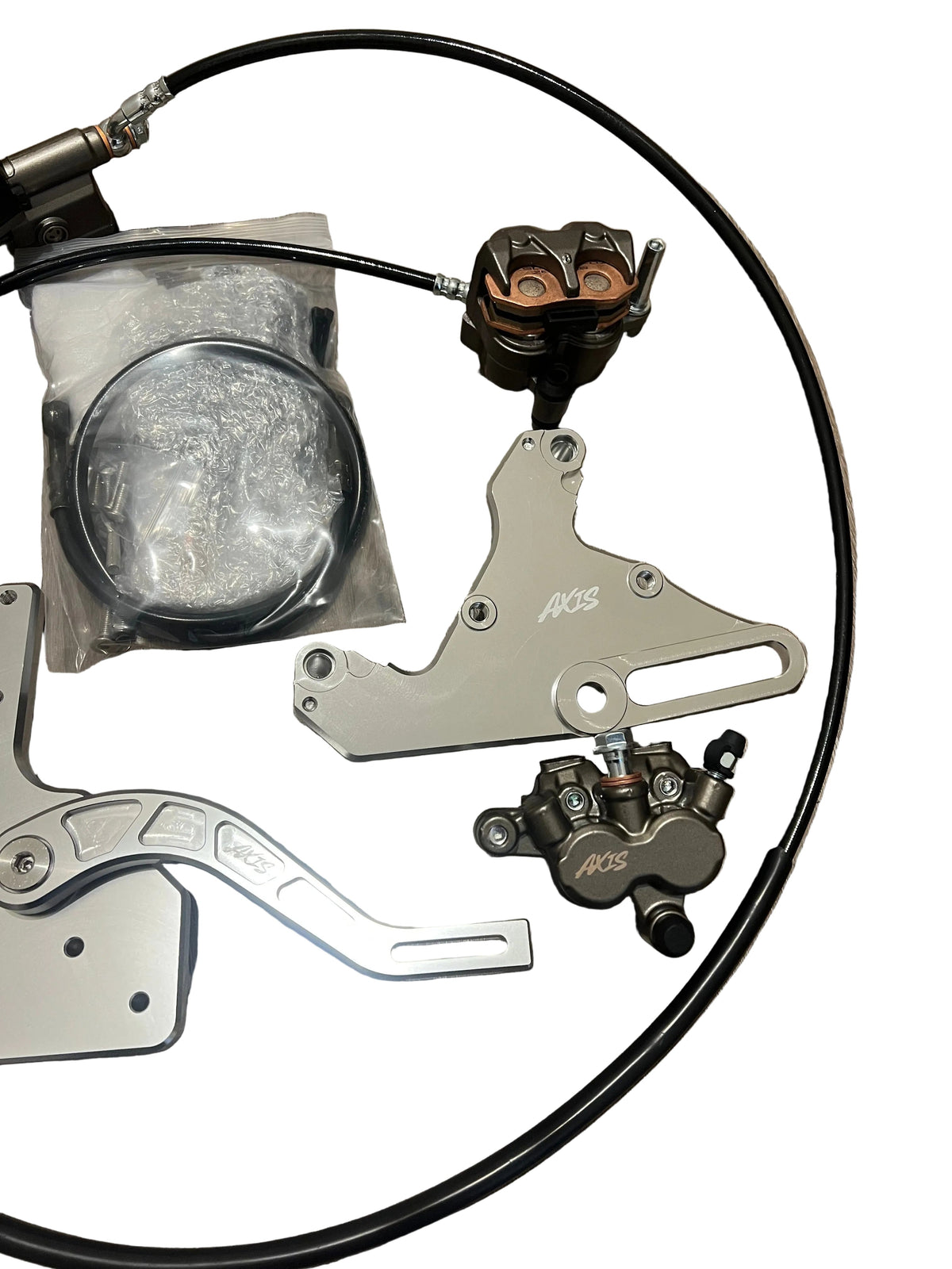 Complete foot brake and hand brake kit for Tuttio and Yozma e-moto – view 4