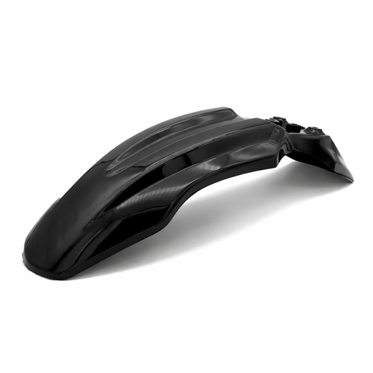 Tuttio upgraded front fender in glossy black and carbon fiber