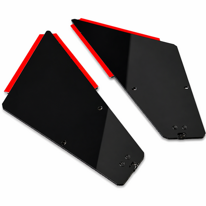Tuttio side panels in glossy black and carbon fiber