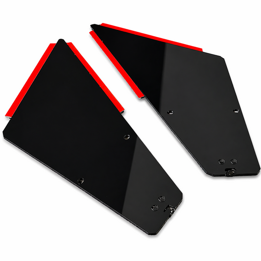 Tuttio side panels in glossy black and carbon fiber