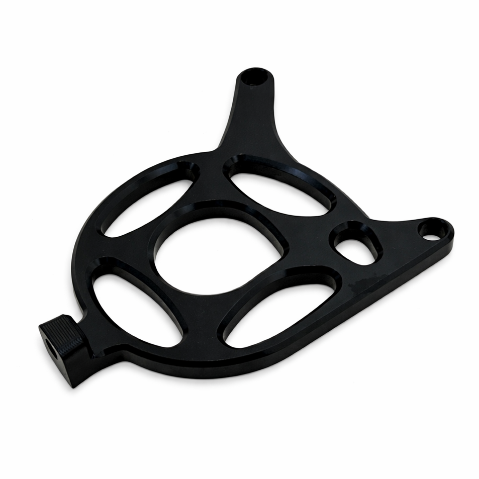 Tuttio metal spiked motor cover in chrome and black – view 2