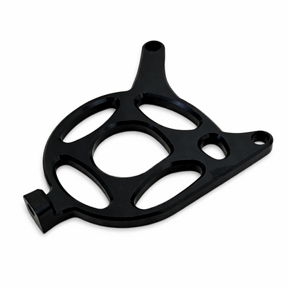 Tuttio metal spiked motor cover in chrome and black – view 2