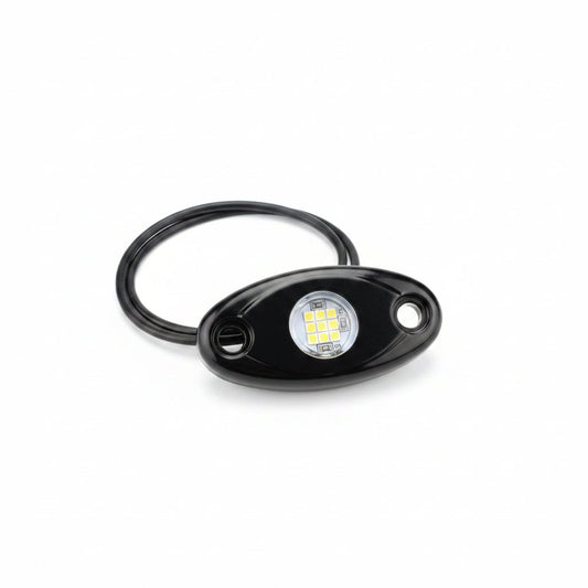 Battery powered metal rock light – view 2