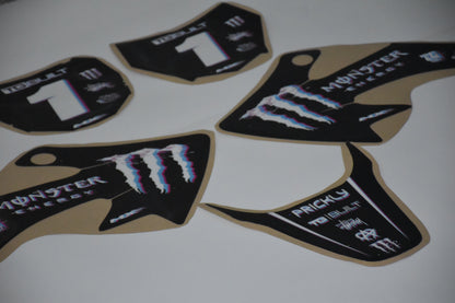 Monster GLITCH CRF50/Razor graphics kit – tank graphics