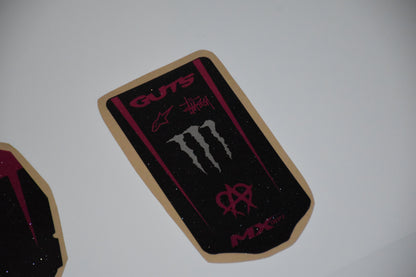 Ripped Monster Razor SX500 graphics kit – fork plate graphic close-up