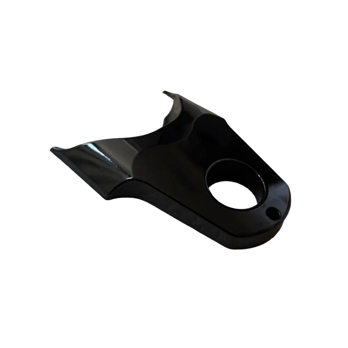 Tuttio battery frame cover in glossy black and carbon fiber – view 6