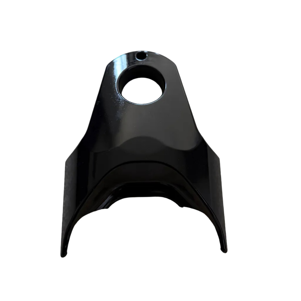 Tuttio battery frame cover in glossy black and carbon fiber – view 2