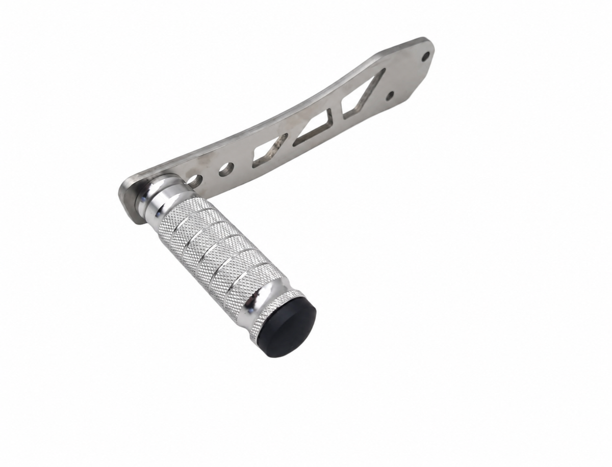 Chrome Tuttio Soleil 01 shift lock with knurled peg and adjustable mounting arm