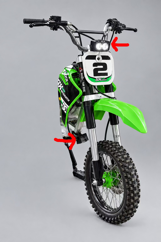 Plug-and-play Baja and wheelie light combo kit
