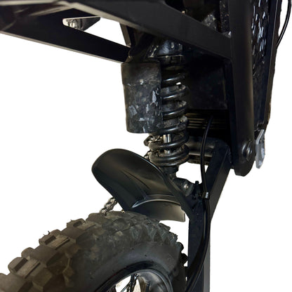 Tuttio rear mudguard in black and carbon fiber – view 5