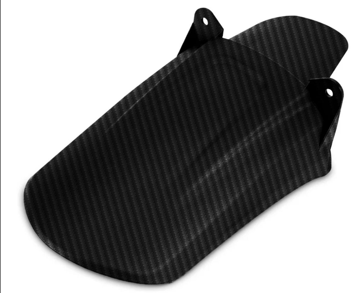 Tuttio rear mudguard in black and carbon fiber – view 3