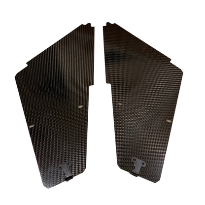 Tuttio side panels in glossy black and carbon fiber – view 5