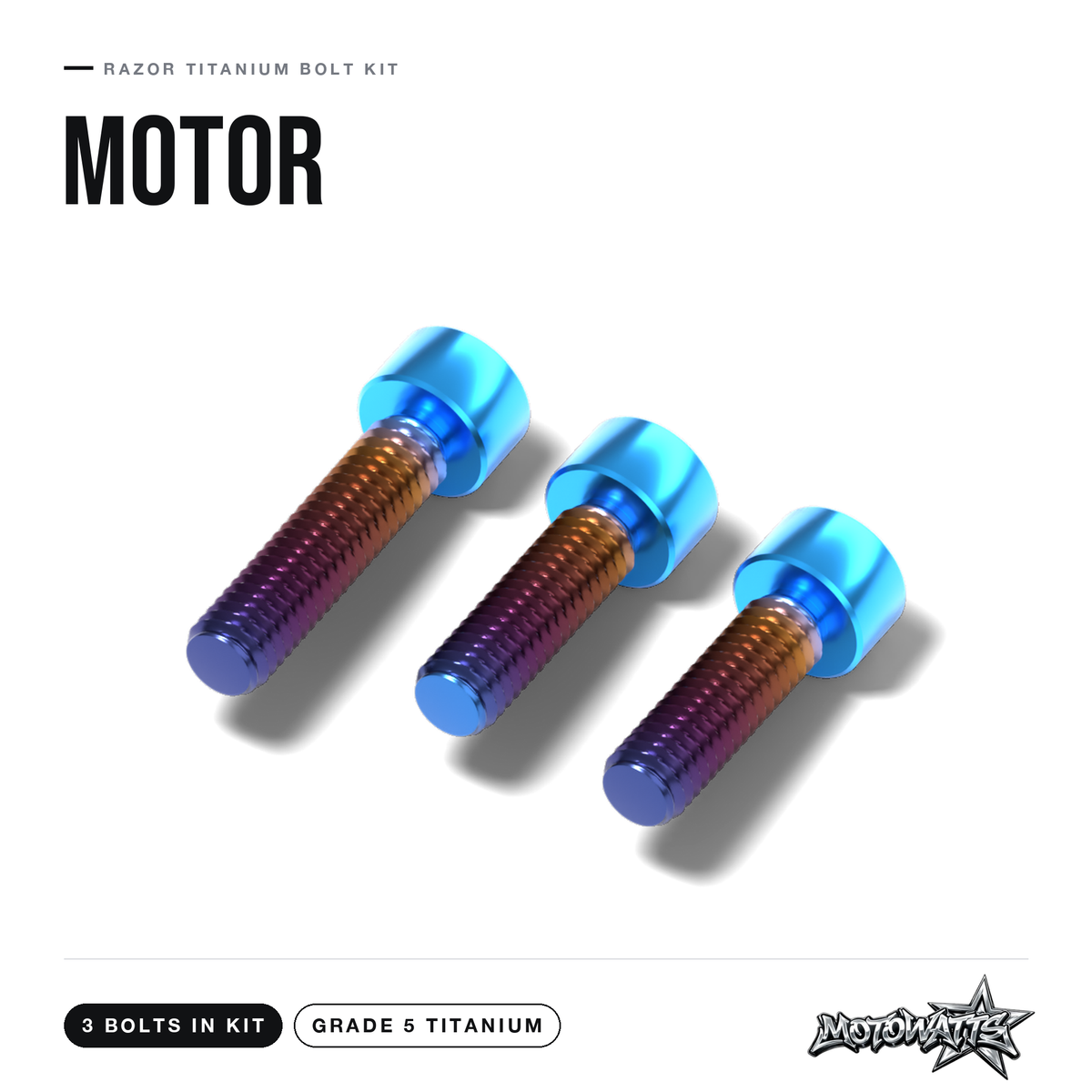 Razor titanium bolt kit - motor bolts (3 in kit)