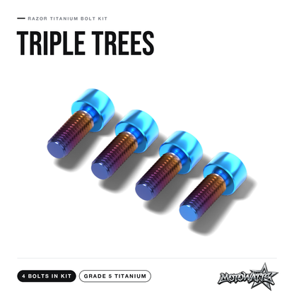 Razor titanium bolt kit - triple tree bolts (4 in kit)