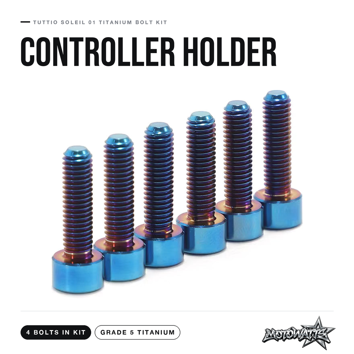 Tuttio Soleil 01 titanium bolt kit - controller holder bolts (4 in kit)