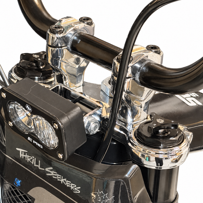 Tuttio mirror chrome triple clamp set with risers – view 5