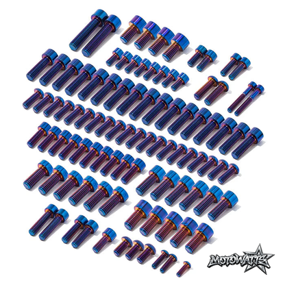Yozma In10/Pro Full Titanium Bolt Kit - 43-piece Grade 5 titanium hardware set