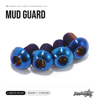 Yozma In10/Pro titanium bolt kit - mud guard bolts (4 in kit)