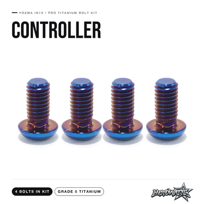 Yozma In10/Pro titanium bolt kit - controller bolts (4 in kit)